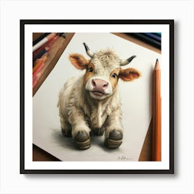 Cow!! Art Print