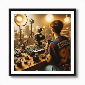 Man In A Studio Art Print