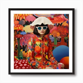 Girl In A Hat 1 Art Print