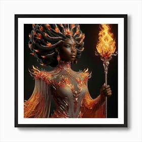 Fire Goddess-13 Art Print