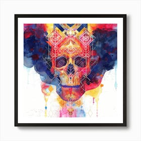 Skull Painting 28 Art Print