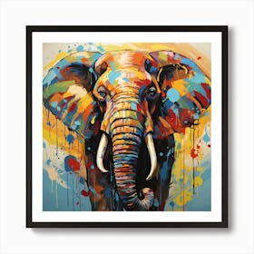 Elephant Painting 1 Art Print