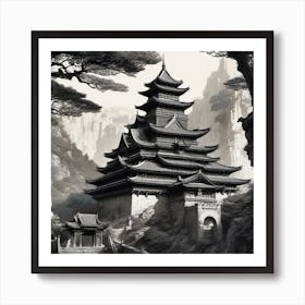 Chinese Temple Art Print