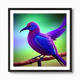 Colorful Bird 18 Art Print
