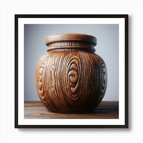 Wooden Jar Art Print
