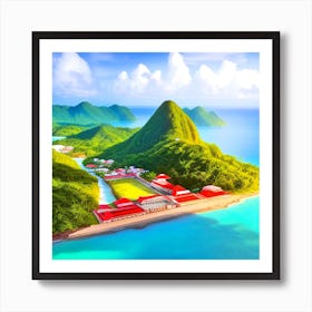 St Lucia Island 8 Art Print