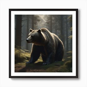 Bear In The Forest 28 Art Print