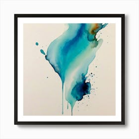 Abstract Watercolor Painting 2 Art Print