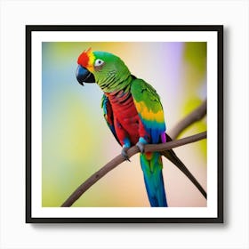 Colorful Parrot Art Print