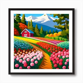 Flowers In The Field Art Print