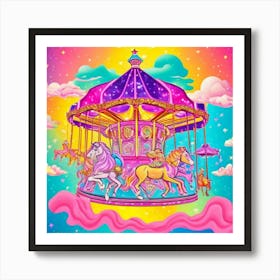 Carousel Art Print