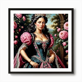 Queen Of Roses 2 Art Print