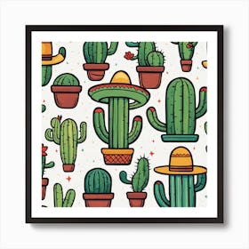 Mexican Cactus 69 Art Print