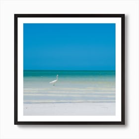 Calm ocean, Mexico Art Print