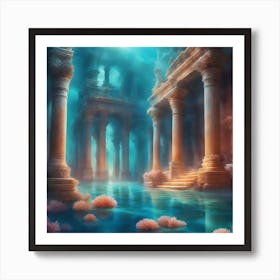 Underwater Palace 5 Art Print