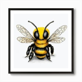 Cute bee Art Print