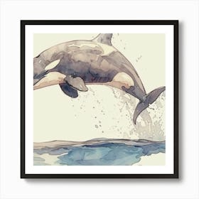 Orca Whale Art Print