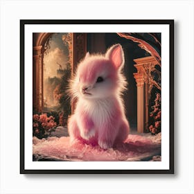 Little Pink Bunny Art Print