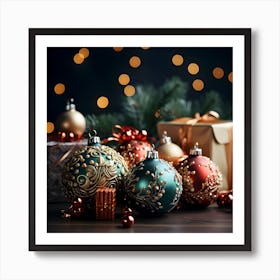 Christmas Ornaments 31 Art Print