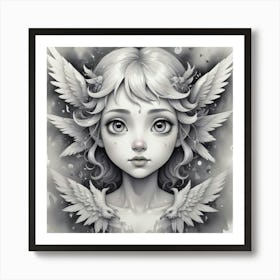 Angel Girl Art Print