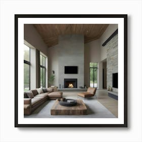 Modern Living Room 23 Art Print