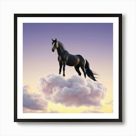 Horse On Cloud 1 Art Print