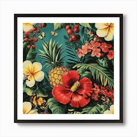 Tropical Flowers Art 5 Art Print