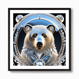 Bear With Diamonds Art Print