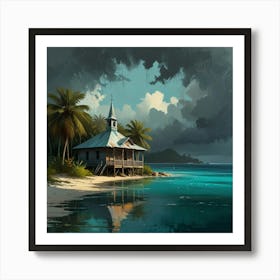 Church On The Beach 7 Art Print