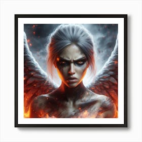 Angel Of Fire 7 Art Print