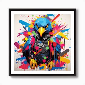 Colorful Parrot 1 Art Print