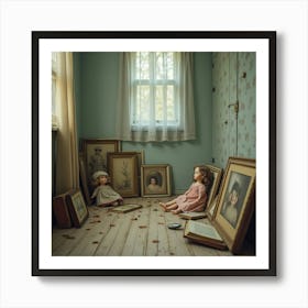 Little Girl In A Room Art Print