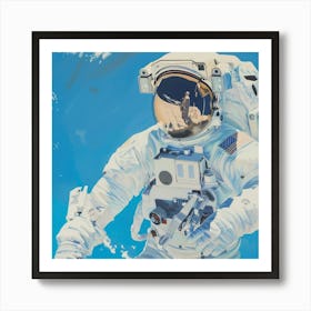 Astronaut In Space 1 Art Print