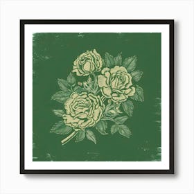 Branch With Flowers Roses Isolated Vintage Grunge Aisjuxttszq3gvv0uc7qcw Kv4a2wp Q52ledg0175kdw (1) Art Print