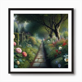 Garden Path 6 Art Print