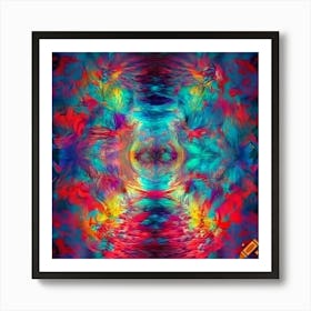 Psychedelic Abstract Painting Art Print