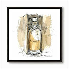 Scotch Whisky Hand Drawn Sketch Art Print