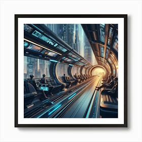 Futuristic City 7 Art Print