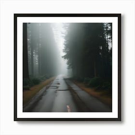 Road In The Fog 1 Art Print