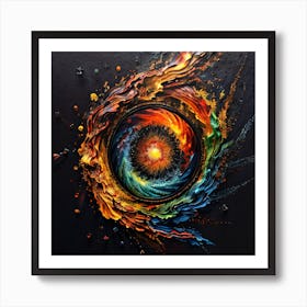 Eye Of Fire 3 Art Print