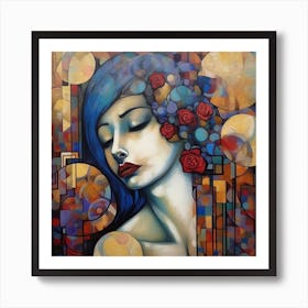 Abstract Of A Woman 2 Art Print