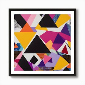 BB Borsa Geo Triangles Art Print