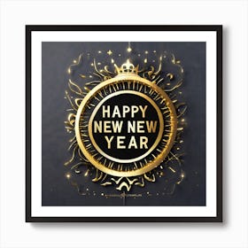 Happy New Year 6 Art Print