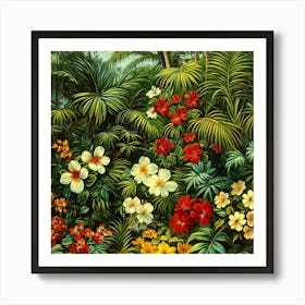 Tropical Garden Art 4 Art Print