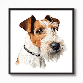 Fox Terrier's Gaze Art Print