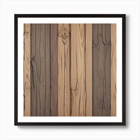 Wood Planks Background 1 Art Print