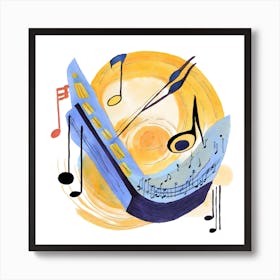 Music Notes Art Print