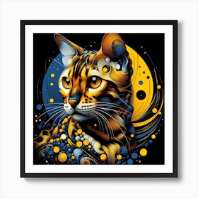 Bengal Cat 01 1 Art Print