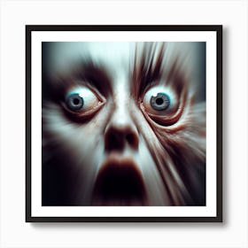 Scary Face Art Print