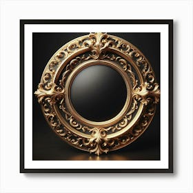 Gold Mirror Art Print